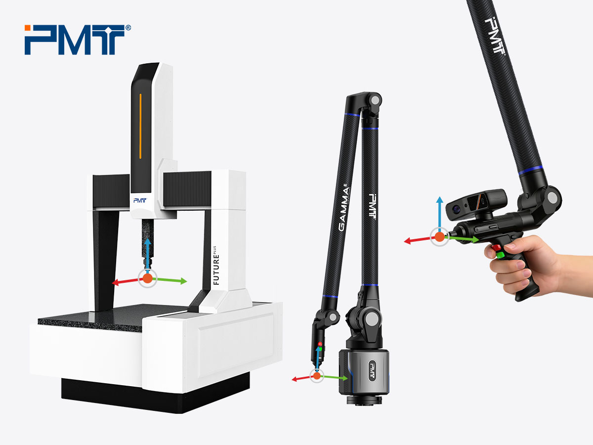 pmt cmm& measuring arm precision inspection diagram