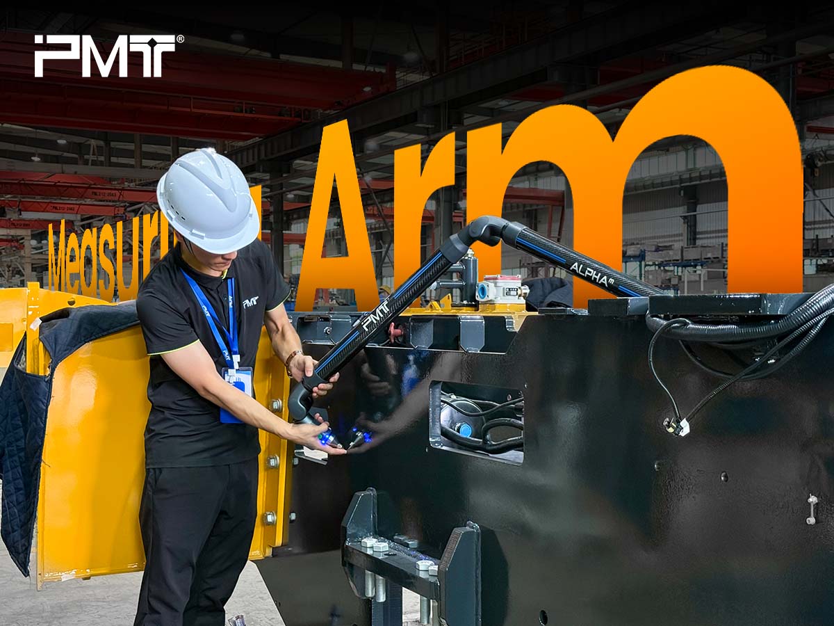 PMT Technologies' portable CMM is inspecting large sized components